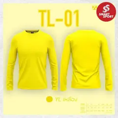 Portman TL-01 (คอกลม สีล้วน แขนยาว) เหลือง